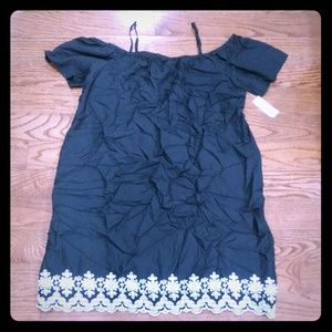 Old navy black off shoulder summer dress